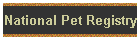 National Pet Registry